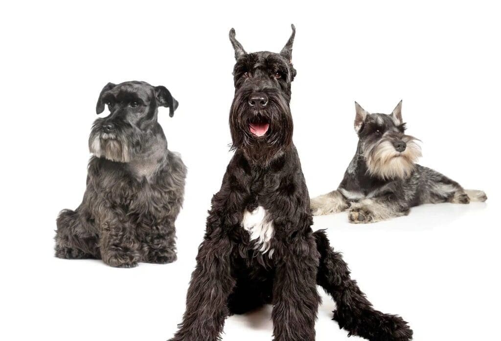 schnauzer sizes comparison chart