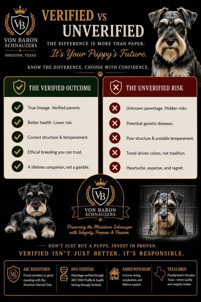 health testing schnauzer puppies