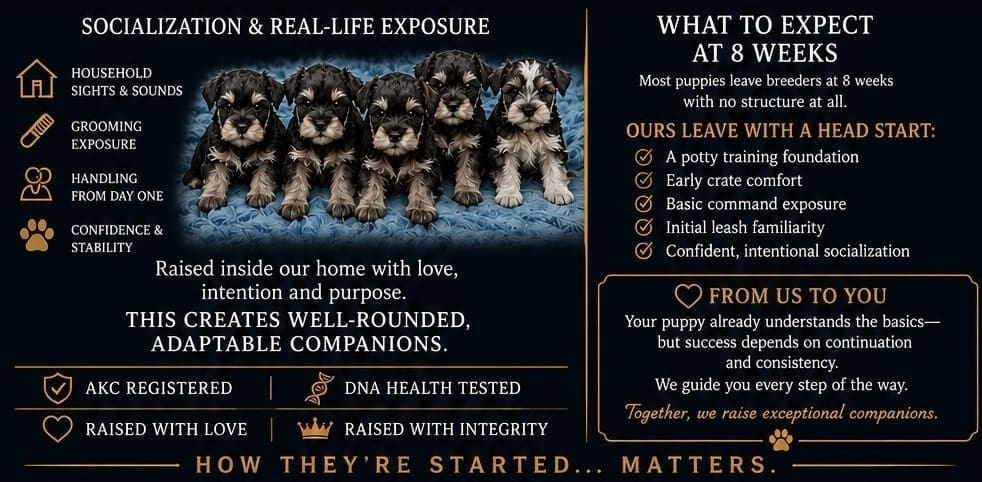 socialized miniature schnauzer puppies