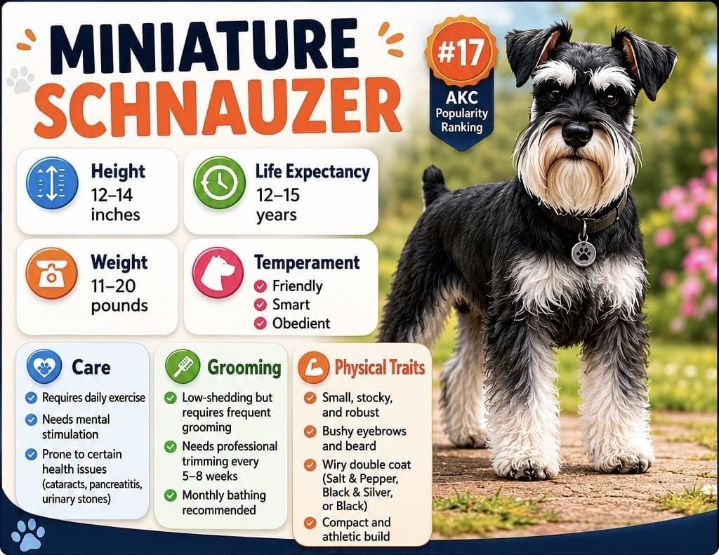 miniature schnauzer size